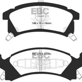 EBC 96-98 Buick Skylark 2.4 Yellowstuff Front Brake Pads DP41175R
