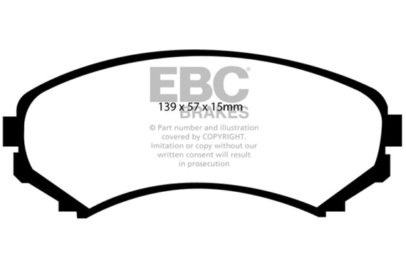 EBC 02-03 Honda Passport 3.2 Greenstuff Front Brake Pads DP61619