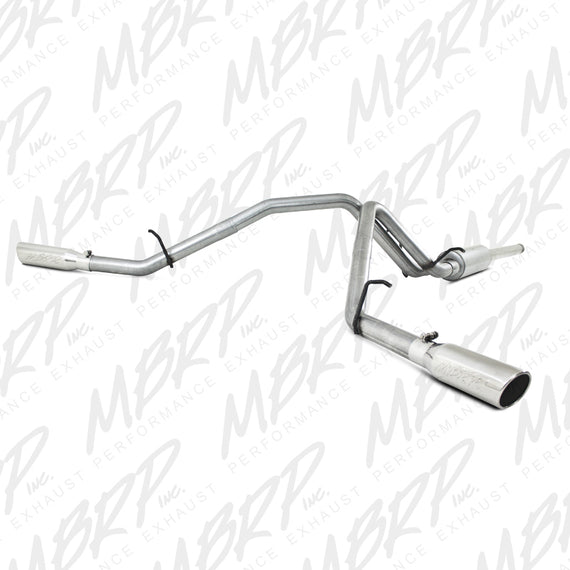 MBRP DUAL SIDE EXHAUST 09-13 CHEVY SILVERADO GMC SIERRA 1500 4.8L 5.3L EX/CR CAB S5056AL