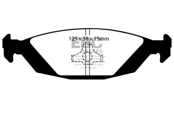 EBC 88-90 Saab 900 2.0 Ultimax2 Rear Brake Pads UD322