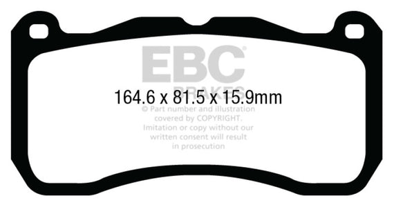 EBC 13-14 Ford Mustang GT500 Bluestuff Front Brake Pads DP53013NDX