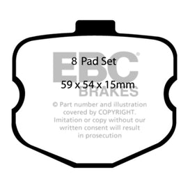 EBC 10-13 Chevrolet Corvette (C6) 6.2 Grand Sport Bluestuff Front Brake Pads DP51771/3NDX