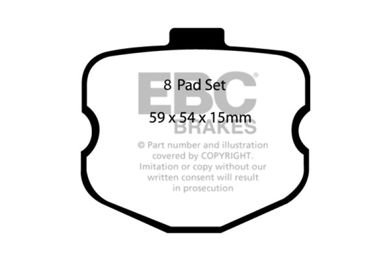 EBC BRAKES REDSTUFF CERAMIC PADS-DP31771/3C-Front DP31771/3C