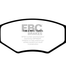 EBC 84-95 Volkswagen Golf 1.8 Yellowstuff Front Brake Pads DP4517R