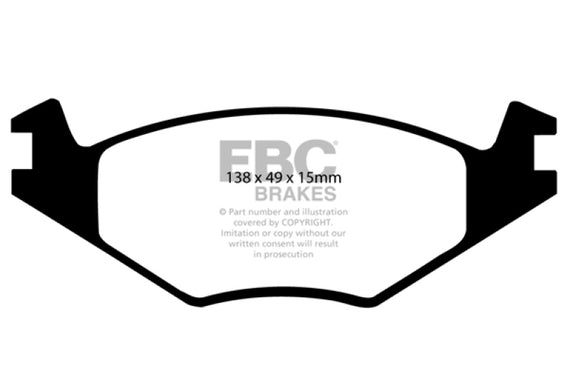 EBC 84-95 Volkswagen Golf 1.8 Yellowstuff Front Brake Pads DP4517R