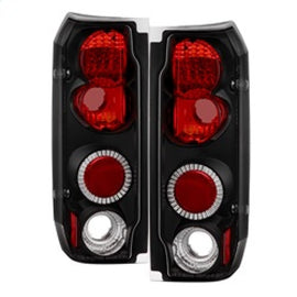 Spyder for Ford for F150 for 87-96/Ford Bronco 88-96 Euro Style Tail Lights Blac 5003300