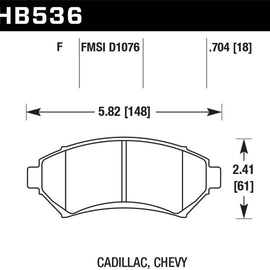 Hawk HPS Street Brake Pads HB536F.704