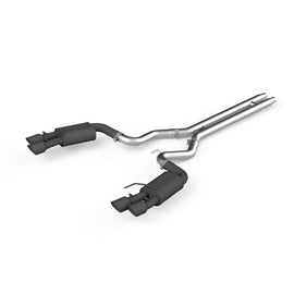 MBRP Exhaust S7205BLK Black Series Cat Back Exhaust System Fits 18-21 Mustang S7205BLK