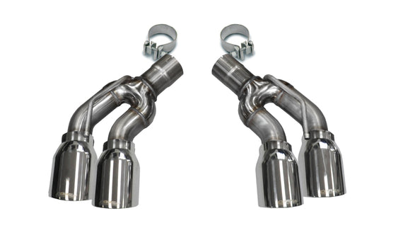 Corsa 2016-2019 Cadillac CTS-V 2.75in Inlet / 4.0in Outlet Polished Tip Kit (For Corsa Exhaust Only) 14359