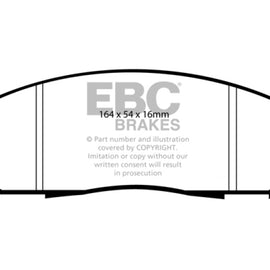 EBC DP61747 GREENSTUFF STREET ORGANIC BRAKE PADS - FRONT DP61747