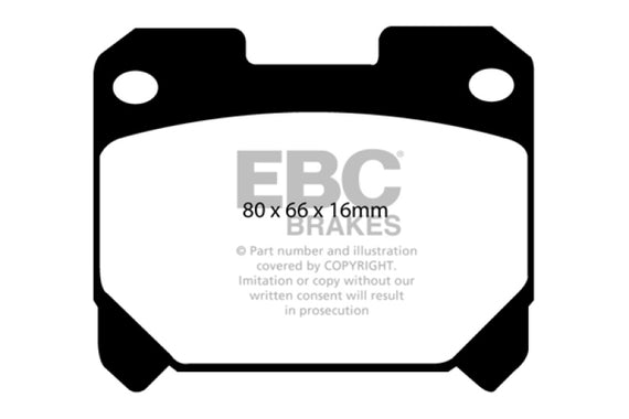 EBC Yellowstuff Rear Brake Pads for 93-98 Toyota Supra 3.0 Twin Turbo DP41005R