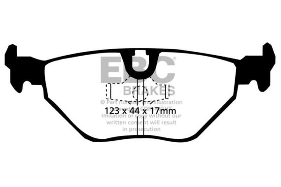 EBC Yellow Stuff Rear Brake Pads for 87-91 BMW M3 2.3L E30 - DP4690R DP4690R