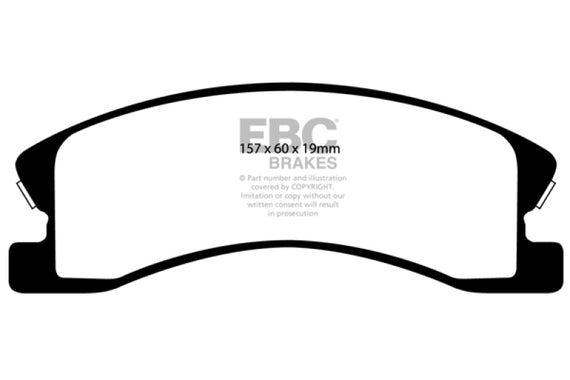 EBC 99-04 Jeep Grand Cherokee 4.0 (Akebono) Ultimax2 Front Brake Pads UD945