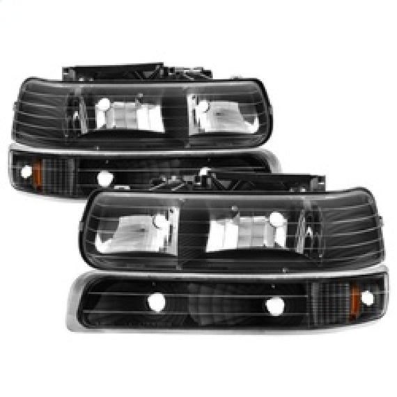 Spyder Auto 5064219 - Amber Black Crystal Head Lights fits Chevy 5064219