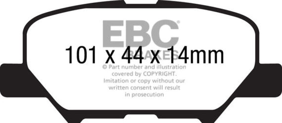 EBC Greenstuff Rear Brake Pads for 14+ Mazda 3 2.0 (Mexico Build) DP22171