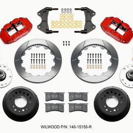 Wilwood Narrow Superlite 6R Front Hub Kit 12.88in Red WWE ProSpindle (5x4.75in 5x5.00in Hub) 140-15155-R
