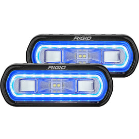 Rigid Industries SR-L Series Surface Mount LED Spreader Pair w/ Blue Halo - Universal 53121