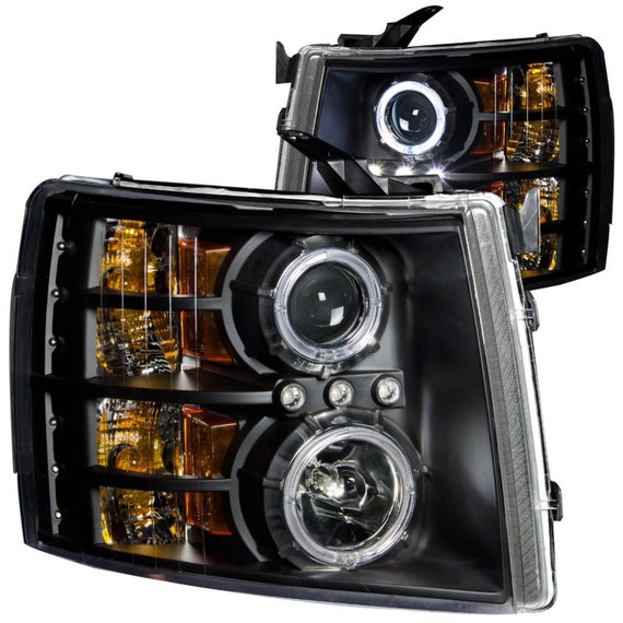 Anzo 111107 Black Projector Headlights fit for Chevrolet Silverado 2500/3500 HD 111107