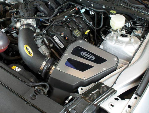 Airaid 2015-17 Ford Mustang 3.7L V6 CAD Intake System Dry Blue Media 453-327
