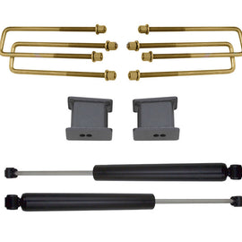 MaxTrac 901330 3" Tall Blocks & U-bolts W/ Rear Shocks for 07-15 GMC Sierra 1500 901330