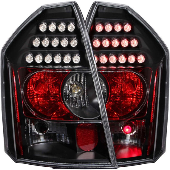 ANZO L.E.D TAIL LIGHTS BLACK FOR 05-07 CHRYSLER 300C 321011