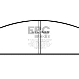 EBC Blue Stuff Front Brake Pads for 05-10 Chrysler 300c 5.7L - DP51724NDX DP51724NDX