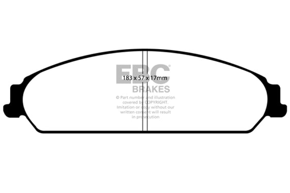 EBC 13-14 Chrysler 200 3.6 Greenstuff Front Brake Pads DP21724