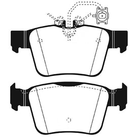 EBC for 2017+ Alfa Romeo Giulia 2.0T Redstuff Rear Brake Pads DP32315C