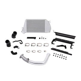 Mishimoto 2015 Subaru WRX Top-Mount Intercooler Kit - Powder Coated Silver & Polished Pipes MMTMIC-WRX-15PSL