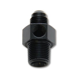Vibrant -8AN Male to 3/8in NPT Male Union Adapter Fitting w/ 1/8in NPT Port 16498