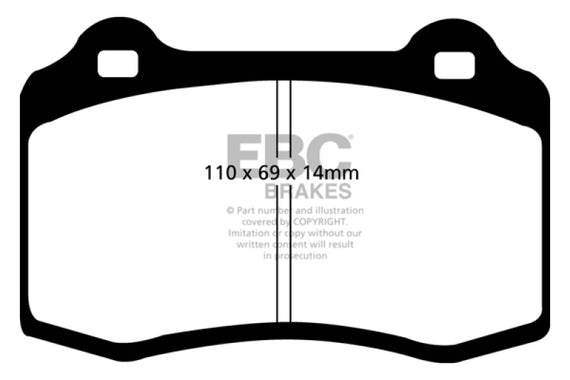 EBC 03-07 Volvo S60 2.5 Turbo R Greenstuff Rear Brake Pads DP21140