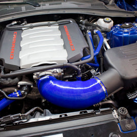 Mishimoto 2016+ Chevrolet Camaro SS Silicone Induction Hose - Blue MMHOSE-CAM8-16IHBL