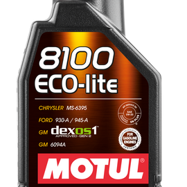 Motul 1L Synthetic Engine Oil 8100 5W20 ECO-LITE 109102