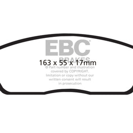EBC 10-14 Ford Mustang 3.7 Yellowstuff Front Brake Pads DP41869R