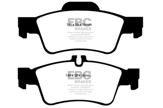 EBC DP21491 GREENSTUFF STREET ORGANIC BRAKE PADS - REAR DP21491