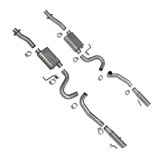 BBK 86-04 Mustang Cat Back Kit Varitune Mufflers Stainless Steel Tips 3001