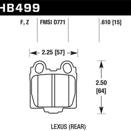 Hawk HPS Disc Brake Pads - HB499F.610 HB499F.610