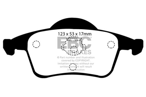 EBC 01-05 Volvo S60 2.3 Turbo T5 Redstuff Rear Brake Pads DP31231C