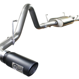 aFe MACHForce XP Exhausts Cat-Back SS-409 EXH CB Toyota Tundra 07-09 V8-4.7L (blk tip) 49-46009-B