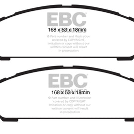 EBC 08+ Toyota Venza 2.7 Yellowstuff Front Brake Pads DP41851R