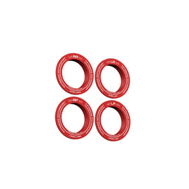 fifteen52 Holeshot RSR Center Ring - Corner Designation Set of Four - Red 52-RSRRING-RED-CD-SET