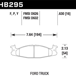 Hawk Super Duty Street Brake Pads HB295P.630