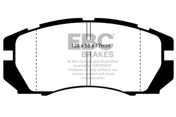 EBC 95-96 Subaru Impreza 2.2 Orangestuff Front Brake Pads DP9966