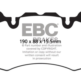 EBC Brakes DP42064R Yellowstuff Street And Track Brake Pads DP42064R
