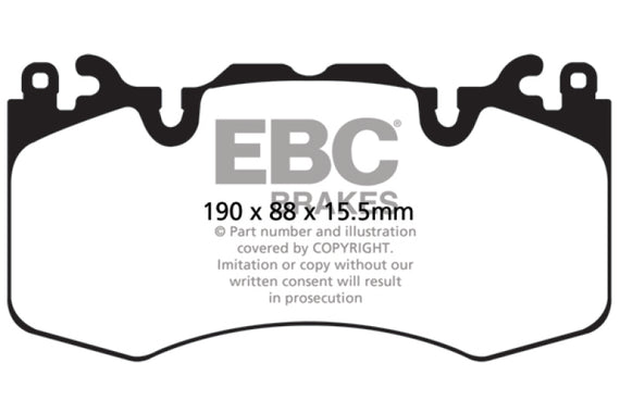 EBC Brakes DP62064 6000 Series Greenstuff Truck and SUV Brake Pad DP62064