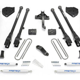Fabtech 18 Ford F450/F550 4WD Diesel 6in 4Link Sys w/Coils & Perf Shks K2306
