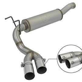 aFe POWER Rebel Series 3.5in 409 SS Cat Back Exhaust w/Pol Tips 14-17 RAM 2500/3500 V8-6.4L Hemi 49-42057-P