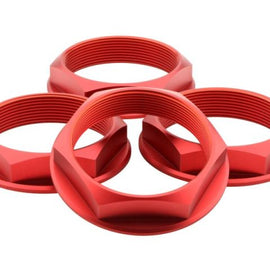 fifteen52 Super Touring (Chicane/Podium) Hex Nut Set of Four - Anodized Red 52-ST-NUT-RED-SET