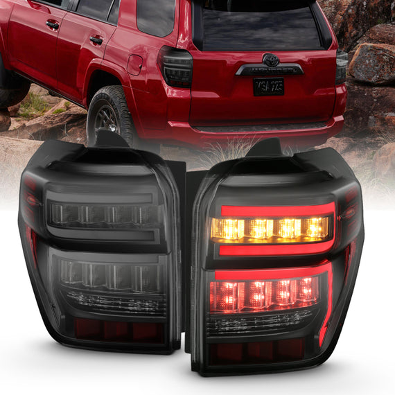 Anzo 311312 Black Smoke LED Taillights w/ Sequential for 2014-2021 4Runner 311312