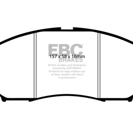 EBC Yellow Stuff Front Brake Pads for 08-13 Infiniti EX35 3.5L - DP41671R DP41671R